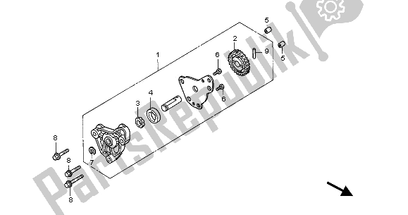 All parts for the Oil Pump of the Honda CBR 125 RW 2005