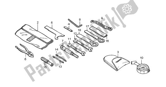 Wszystkie części do Przybory Honda CBR 600 FS 2002