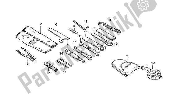 Toutes les pièces pour le Outils du Honda CBR 600F 2002