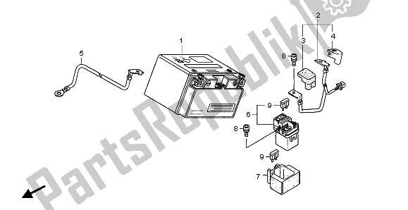 Toutes les pièces pour le Batterie du Honda NT 700V 2007