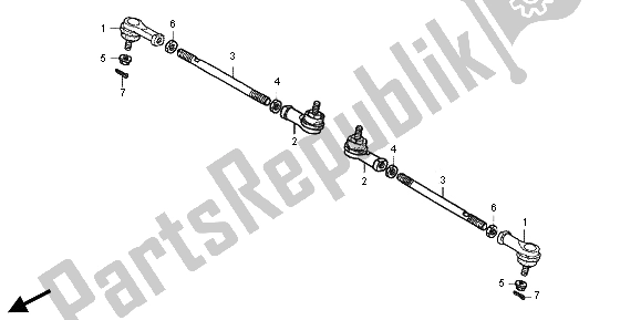 Todas las partes para Tirante de Honda TRX 500 FPA Foreman Rubicon WP 2013