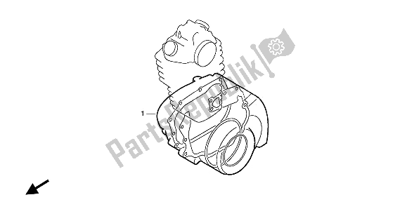 All parts for the Eop-2 Gasket Kit B of the Honda XL 600V Transalp 1996