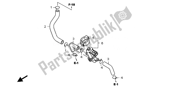 Toutes les pièces pour le Soupape De Commande D'injection D'air du Honda CBR 1000 RR 2010