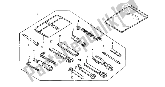 Todas las partes para Herramientas de Honda CBR 1100 XX 2005