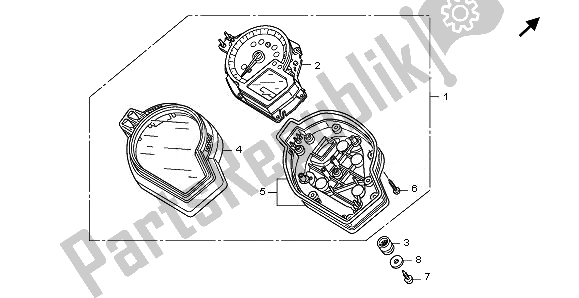 Todas las partes para Metro (kmh) de Honda CBR 1000 RR 2008