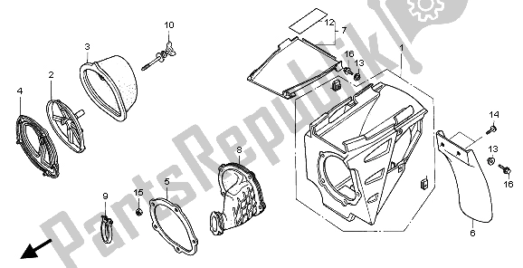 Todas las partes para Filtro De Aire de Honda CR 125R 1996