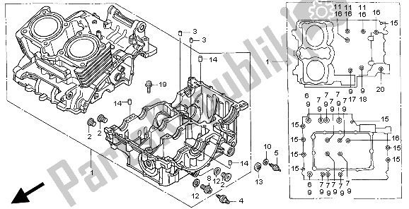 Wszystkie części do Korbowód Honda CB 500S 1998