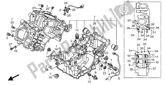 Wszystkie części do Korbowód Honda XL 1000 VA 2007