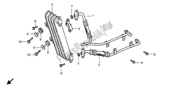 Todas las partes para Enfriador De Aceite de Honda XRV 750 Africa Twin 1999