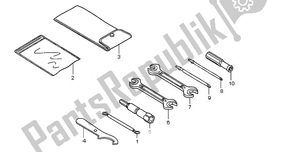 All parts for the Tools of the Honda SH 300 2011