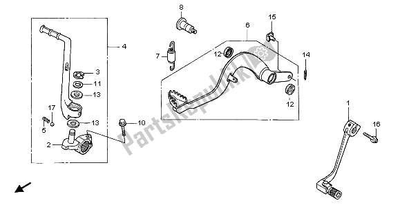 Todas las partes para Pedal de Honda CR 85 RB LW 2004