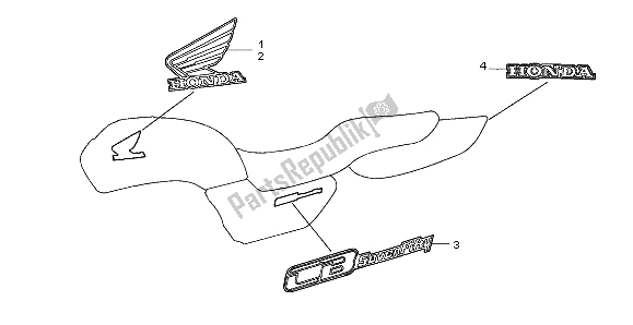 All parts for the Mark of the Honda CB 750F2 1997