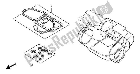 All parts for the Eop-2 Gasket Kit B of the Honda CB 1300 SA 2005