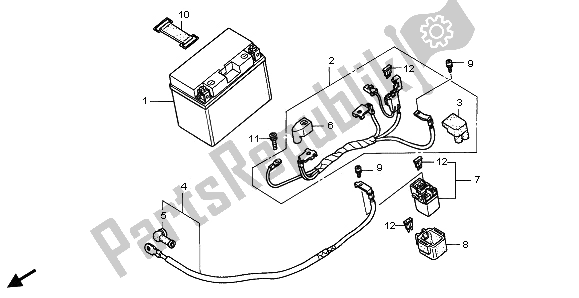 Todas las partes para Batería de Honda VFR 800 2003