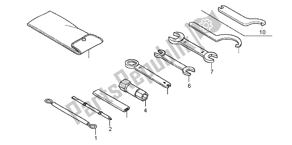 All parts for the Tools of the Honda CBF 125M 2013