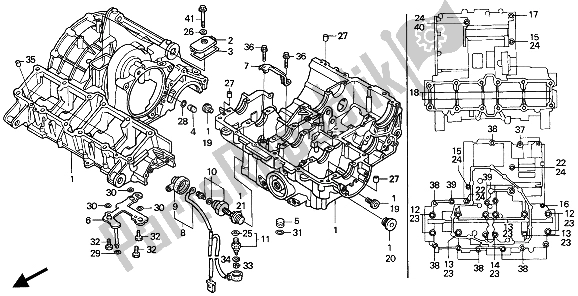 Todas as partes de Bloco Do Motor do Honda CBR 1000F 1994