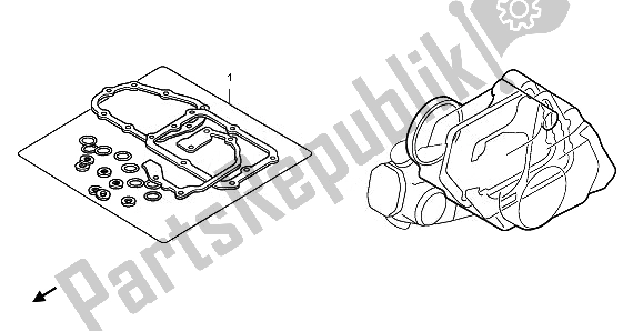 All parts for the Eop-2 Gasket Kit B of the Honda CRF 50F 2011