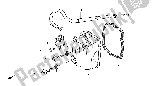 Tutte le parti per il Coperchio Della Testata del Honda SCV 100F 2006