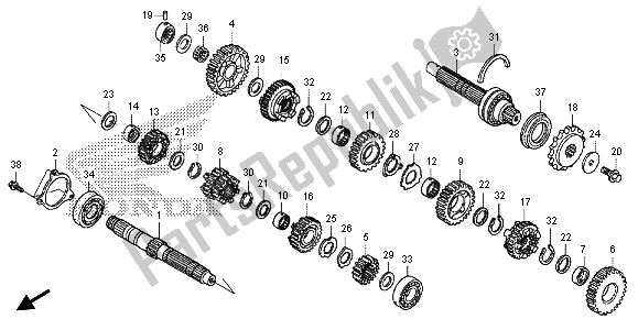 Tutte le parti per il Trasmissione del Honda CBR 600 RA 2013