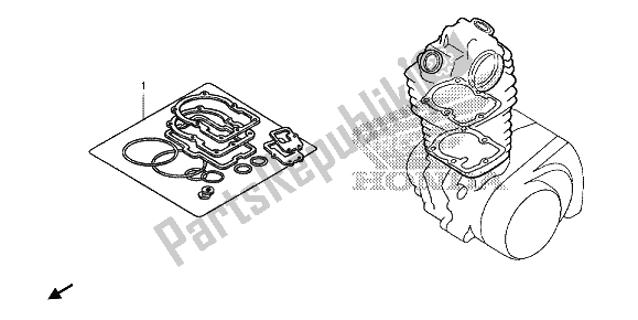 Alle onderdelen voor de Eop-1 Pakkingset A van de Honda CRF 150 RB LW 2013