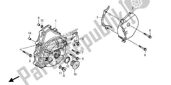 Tutte le parti per il Ac. Coperchio Del Generatore del Honda NC 700D 2013