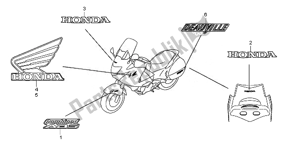 Tutte le parti per il Marchio del Honda NT 700 VA 2010