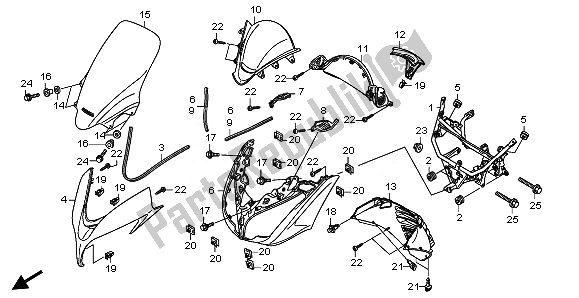 Todas las partes para Portada de Honda FJS 400 2011