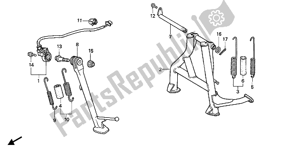 Wszystkie części do Stoisko Honda CB 1000F 1993