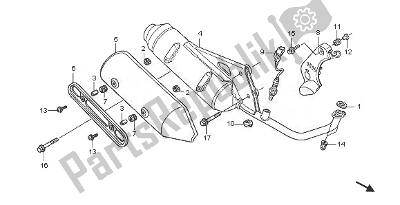 Tutte le parti per il Silenziatore Di Scarico del Honda PES 125 2008