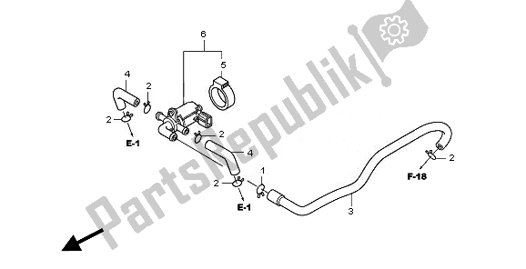 Alle onderdelen voor de Regelklep Voor Luchtinjectie van de Honda CBR 600F 2011