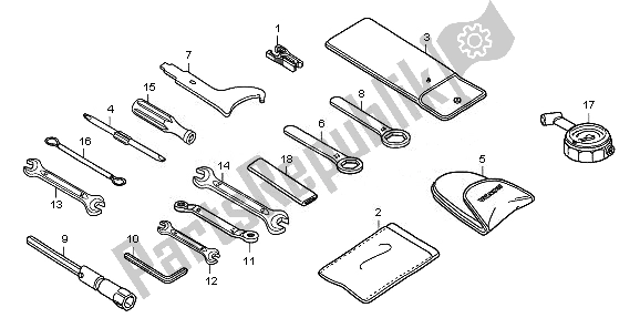 All parts for the Tools of the Honda CBF 1000 FSA 2010