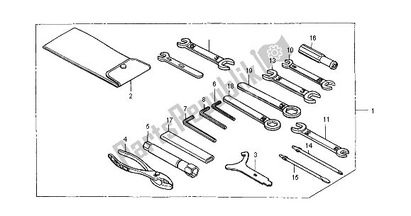 All parts for the Tools of the Honda VT 750C 2000