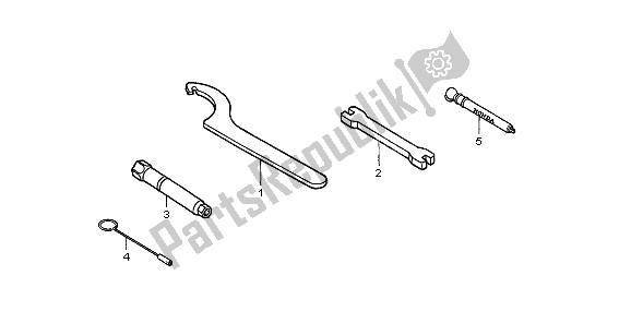 All parts for the Tools of the Honda CRF 250R 2006