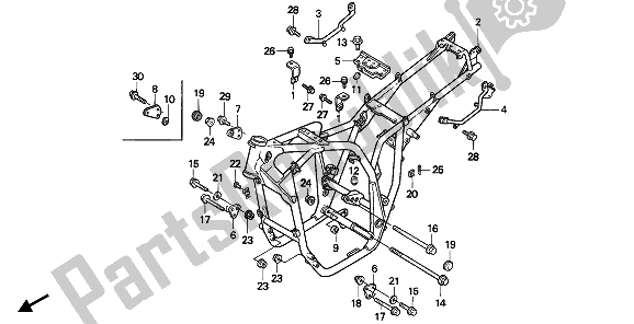 Wszystkie części do Korpus Ramy Honda CB 1000F 1993