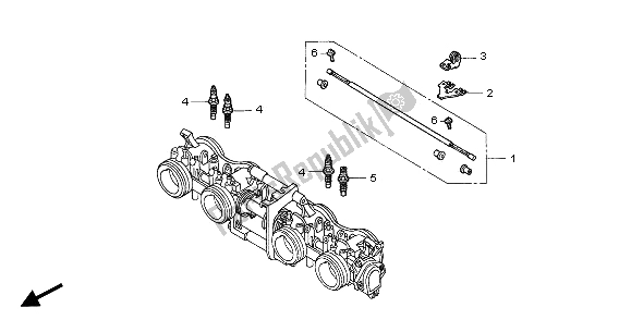 Todas las partes para Cuerpo Del Acelerador (componentes) de Honda CB 1300 2005