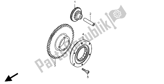 Todas las partes para Embrague De Arranque de Honda CBR 900 RR 1999