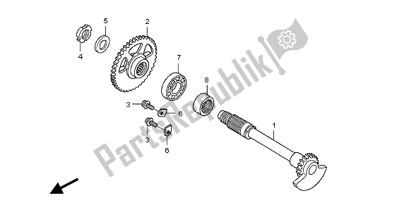 All parts for the Balancer of the Honda TRX 450 ER Sportrax 2009