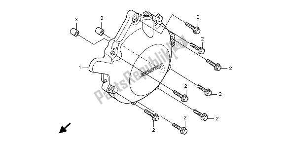 Todas las partes para C. A. Cubierta Del Generador de Honda CBF 1000 2009