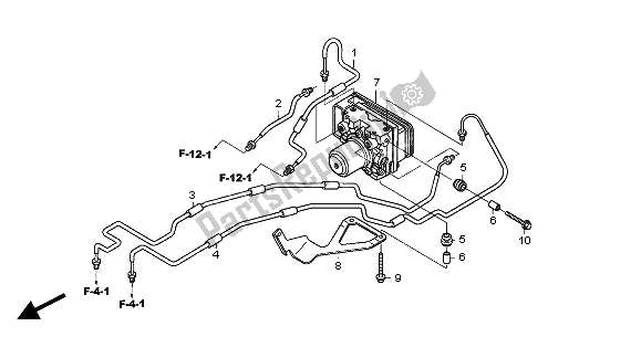 Wszystkie części do Modulator Abs Honda CBF 500A 2004