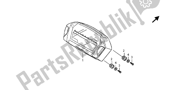 Alle onderdelen voor de Meter (mph) van de Honda NC 700 XD 2013