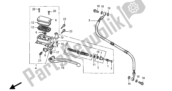 Todas las partes para Cilindro Maestro Del Embrague de Honda ST 1100 2001