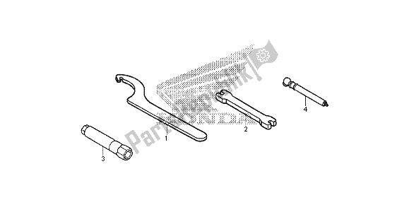 Tutte le parti per il Attrezzo del Honda CRF 250R 2015