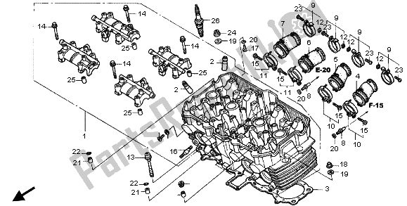 Todas las partes para Cabeza De Cilindro de Honda CB 1300X4 1997