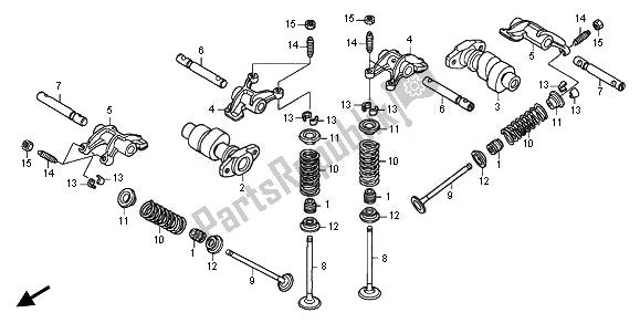 All parts for the Camshaft & Valve of the Honda XL 700V Transalp 2011