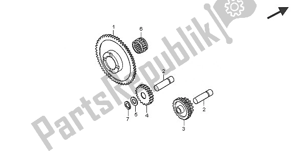 Toutes les pièces pour le Vitesse De Départ du Honda TRX 250 EX Sporttrax 2005