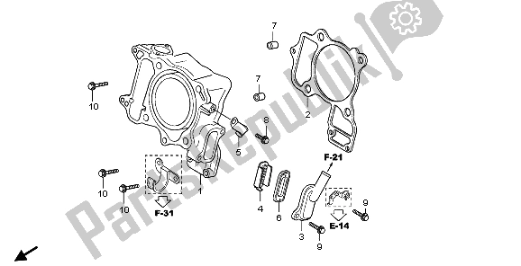 Wszystkie części do Cylinder I Zawór Trzcinowy Honda SH 300 2007