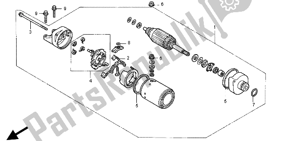 Todas las partes para Motor De Arranque de Honda CB 1300X4 1998