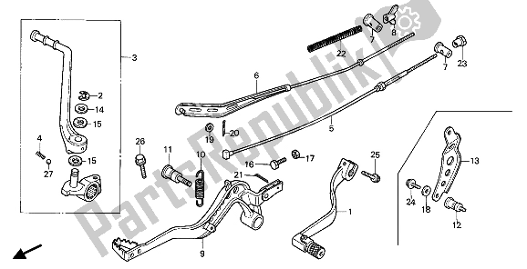 Todas las partes para Pedal de Honda CR 80R2 1986