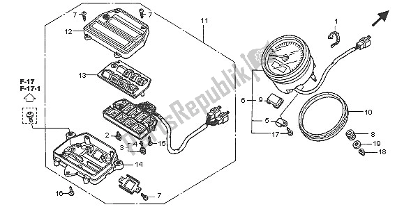 Todas las partes para Metro (kmh) de Honda VTX 1800C1 2005
