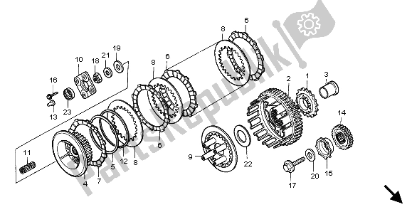 Todas las partes para Embrague de Honda VT 600C 1998